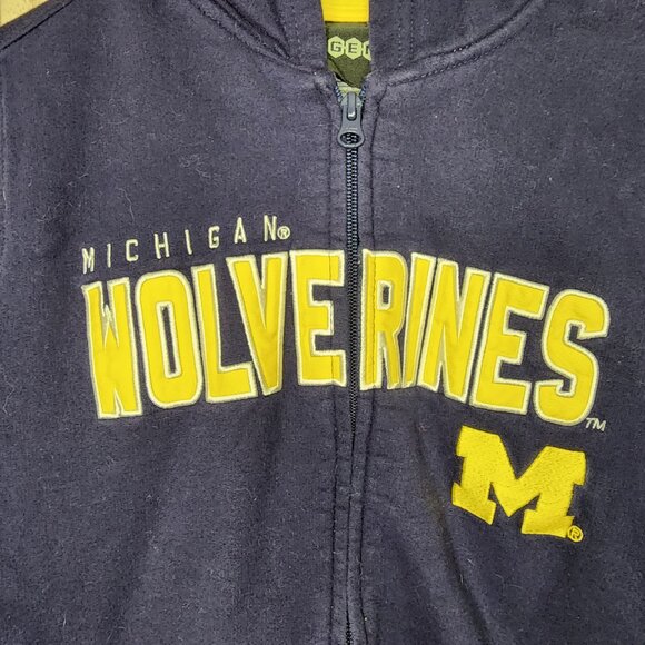 Gen2 Boys Size 14/16 Michigan Wolverines Zip Up Hoodie - Picture 2 of 4